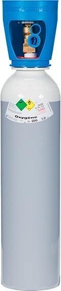 Bouteille d'oxygène pour chalumeau oxyacétylénique Koro Réf. 523