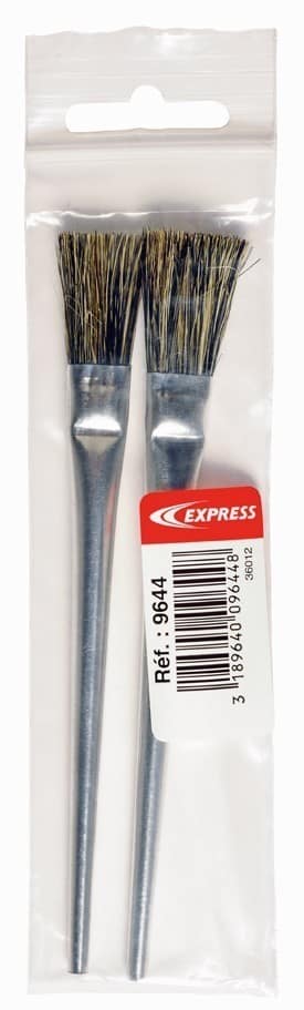 Pack of 2 horse hair brushes for flux 9644