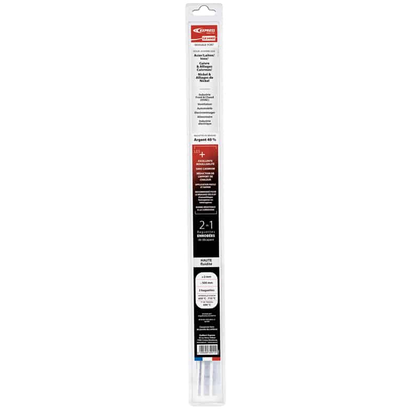 Baguettes de brasure enrobées Réf. GE340EE