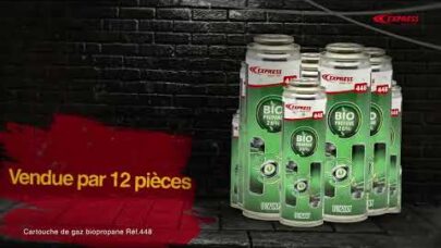 Une première mondiale avec Guilbert Express et cette cartouche de biopropane Réf. 448